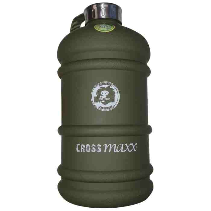 Crossmaxx Waterfles- The Tank - Bidon - 2 Liter Legergroen Kopen?